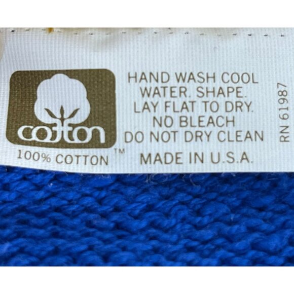 Deloache Heathmoor Cable Knit Sweater Women's S Blue Crewneck Raglan Pullover - Picture 3 of 4